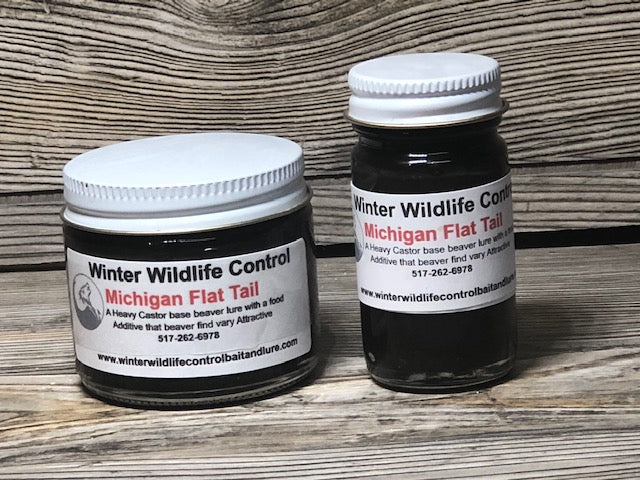MICHIGAN FLAT TAIL - Beaver Lure – Winter Wildlife Control Bait and Lure